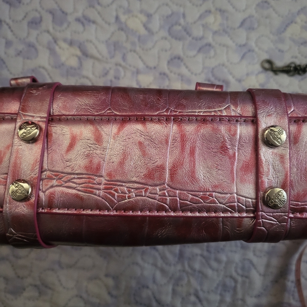 Vivienne Westwood Metallic Pink Small Bag - Picture 2 of 4